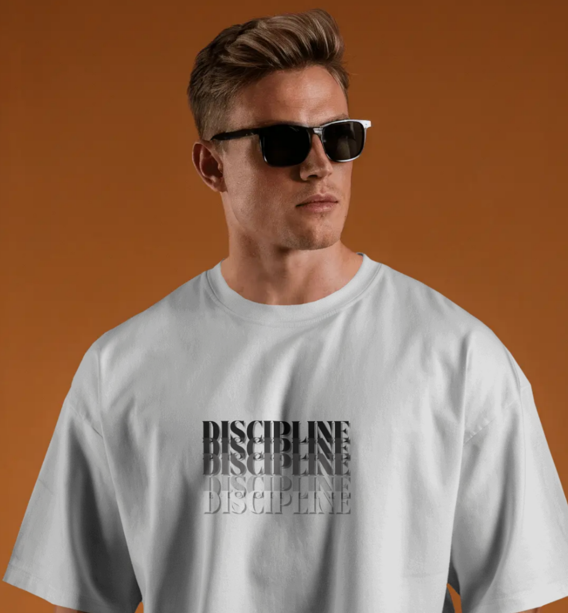 DISCIPLINE Oversized T-Shirt | Minimal Motivation Streetwear