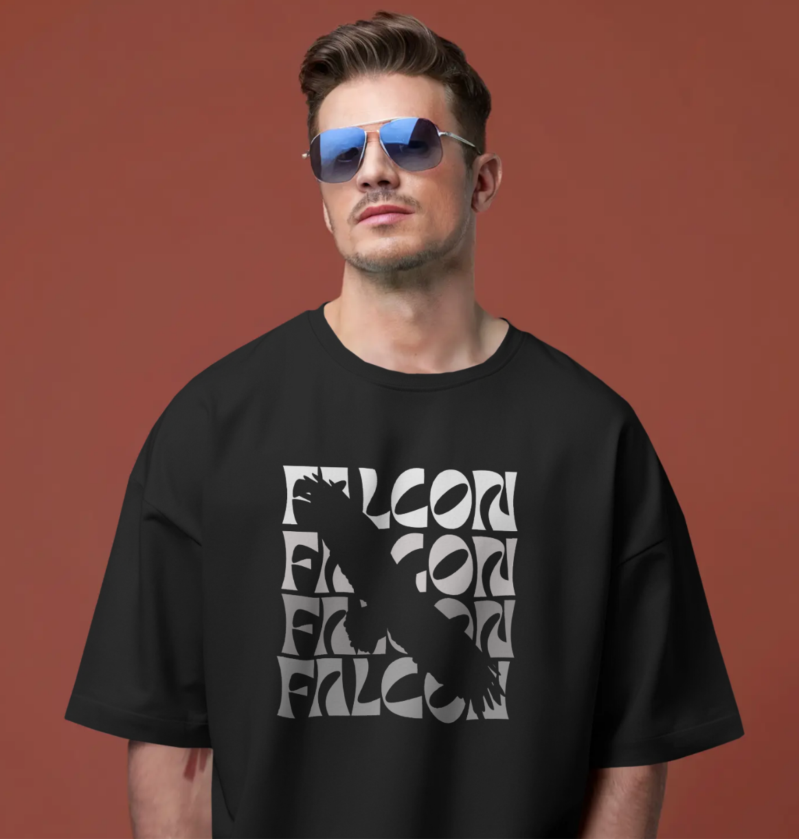 WINGS OF POWER || FALCON OVERSIZED TEE