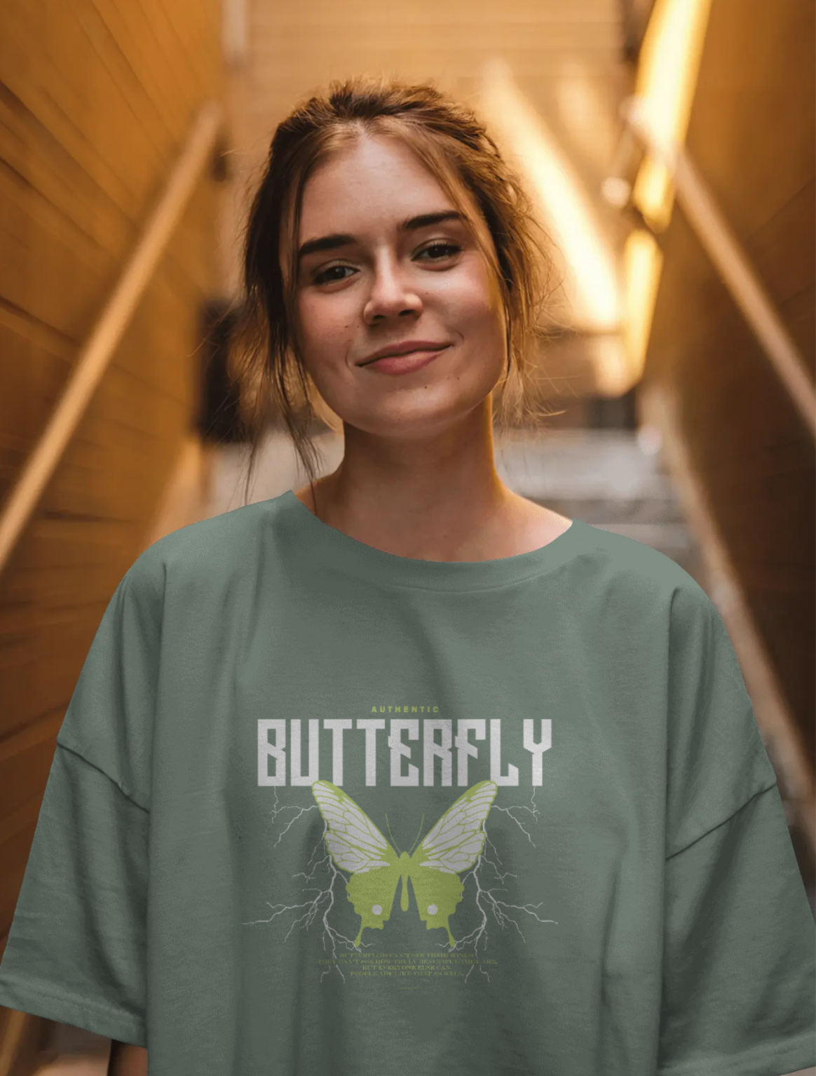 Dreamy Butterfly Oversized T-shirt | Y&K Inspired Fashion