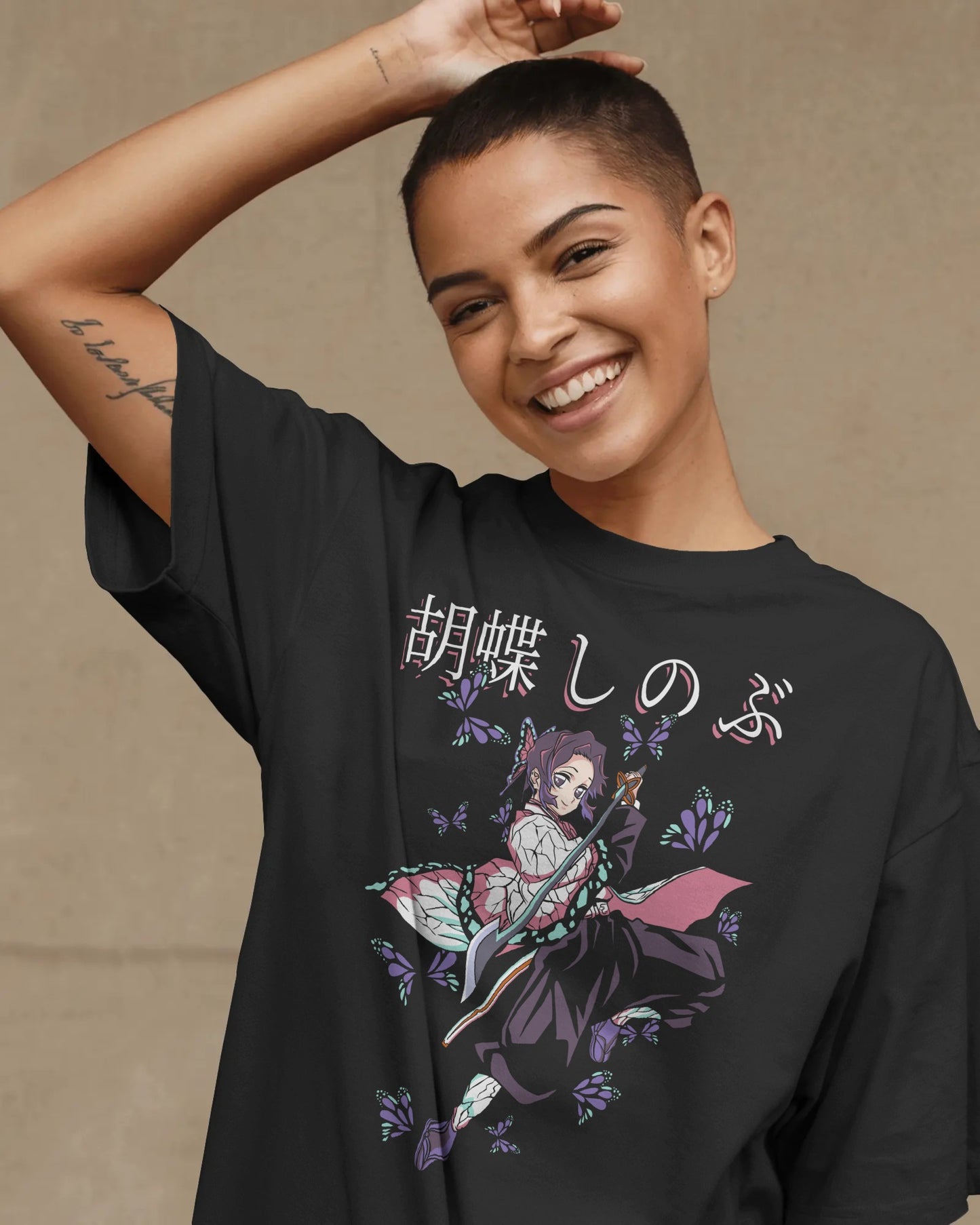 Shinobu Kochō Oversized T-shirt | Butterfly Hashira Demon Slayer Tee