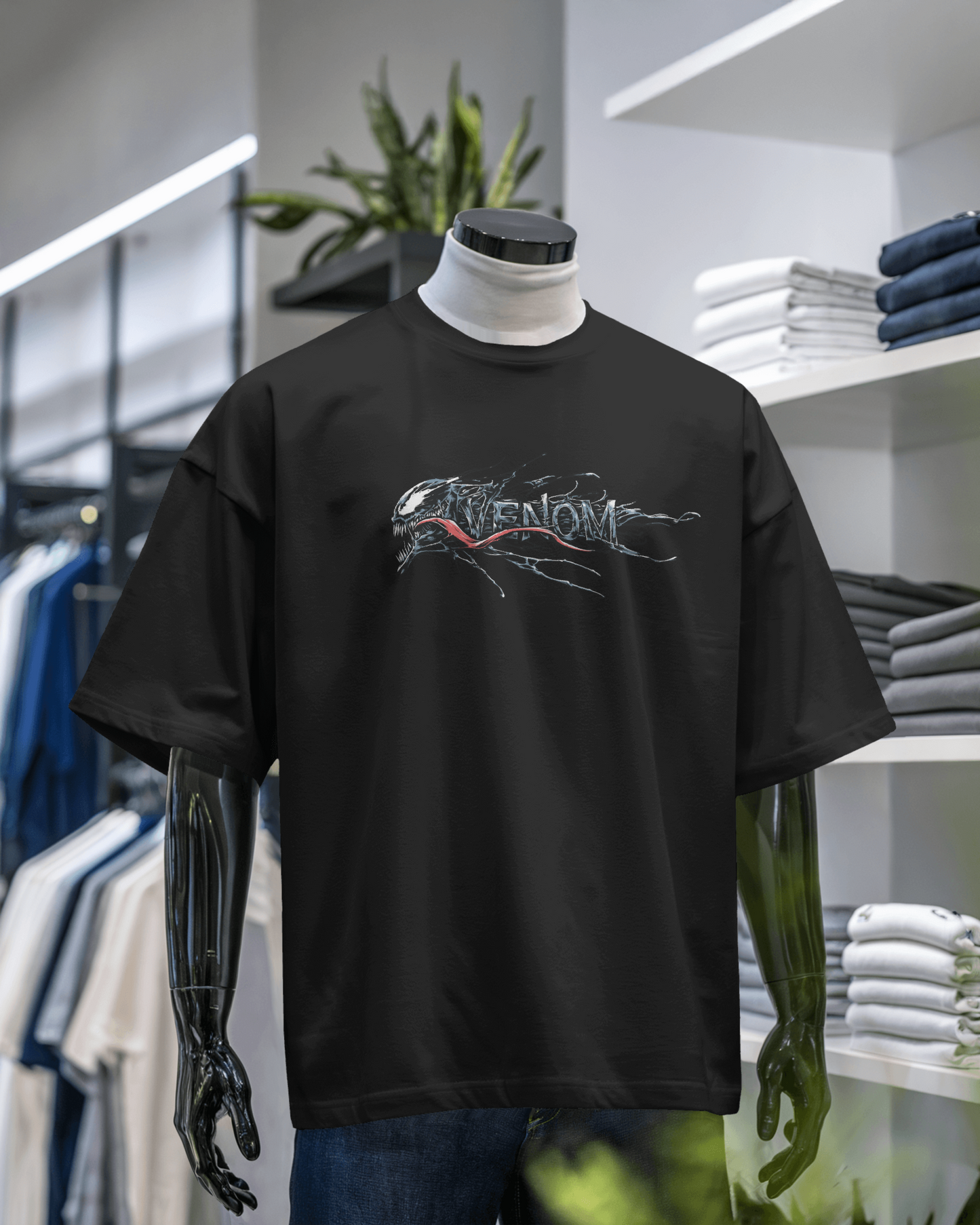 VENOM VIBE | Oversized Streetwear Tee – Dark Aesthetic Edition