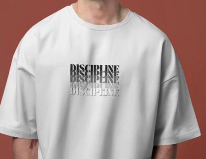 DISCIPLINE Oversized T-Shirt | Minimal Motivation Streetwear