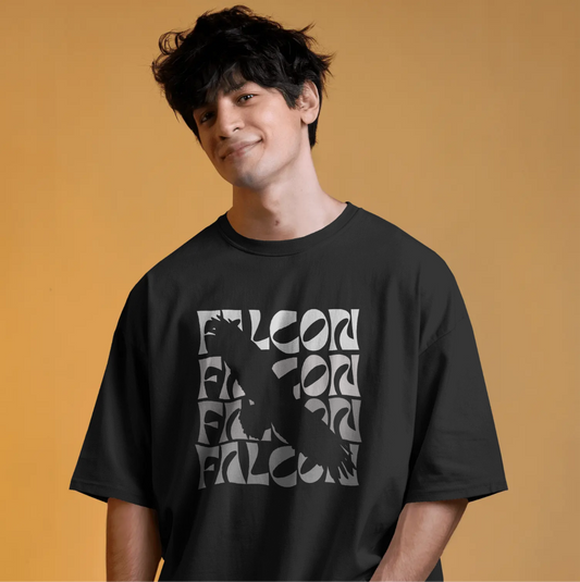 WINGS OF POWER || FALCON OVERSIZED TEE