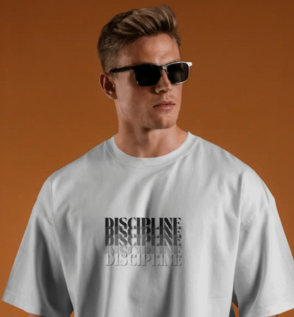 DISCIPLINE Oversized T-Shirt | Minimal Motivation Streetwear