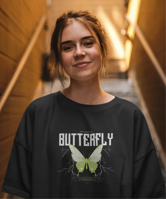 Dreamy Butterfly Oversized T-shirt | Y&K Inspired Fashion