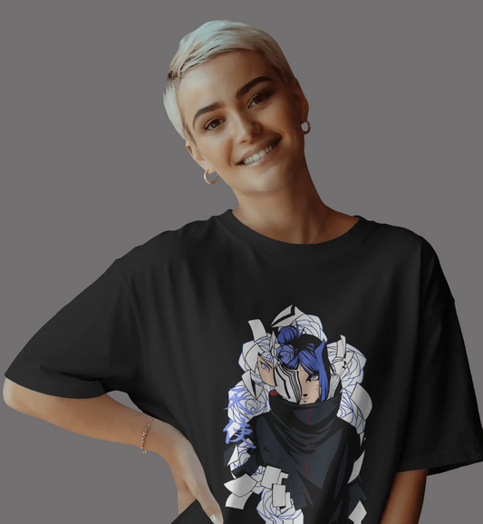 Konan Oversized T-shirt | Akatuski Angle of Paper Anime Structure