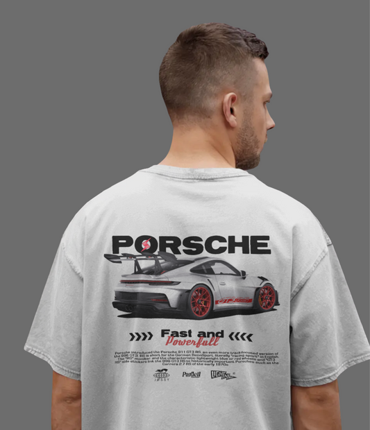 PORCHE FAST & POWERFUL || OVERSIZE TEE