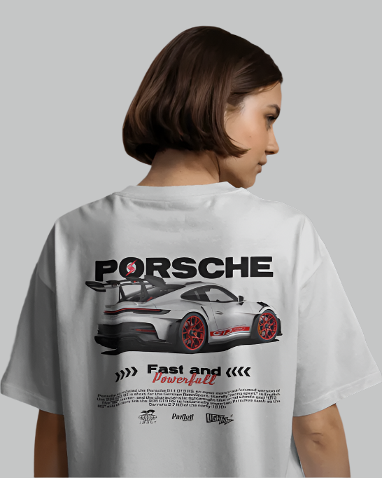 PORCHE FAST & POWERFUL || OVERSIZE TEE