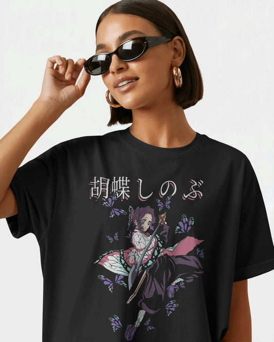 Shinobu Kochō Oversized T-shirt | Butterfly Hashira Demon Slayer Tee