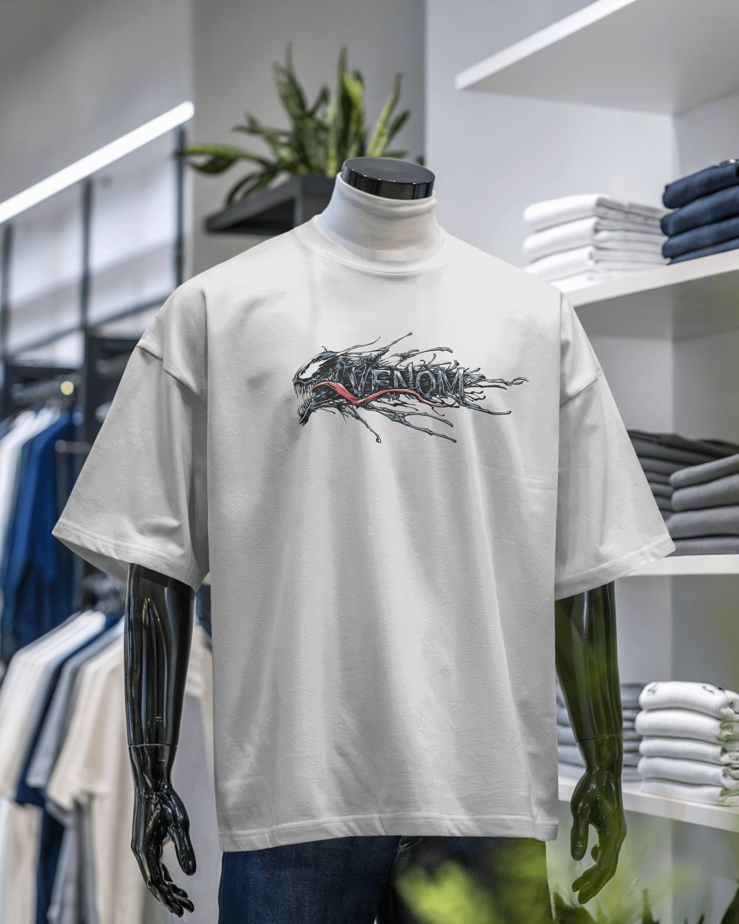 VENOM VIBE | Oversized Streetwear Tee – Dark Aesthetic Edition