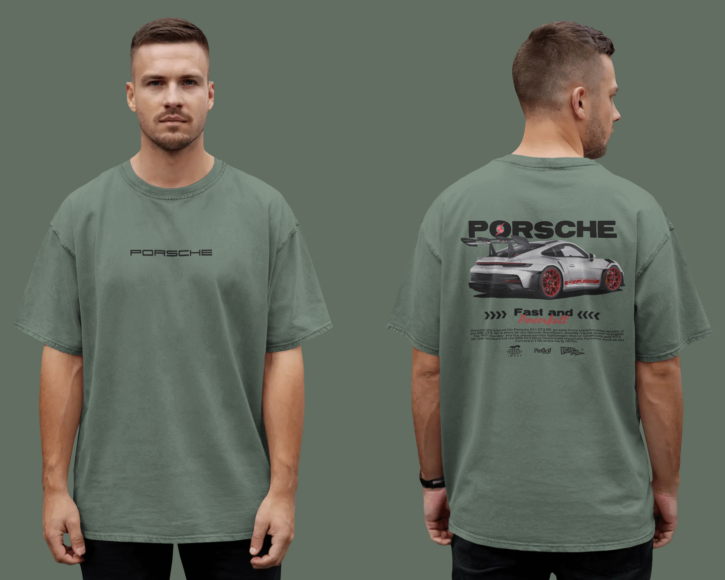 PORCHE FAST & POWERFUL || OVERSIZE TEE