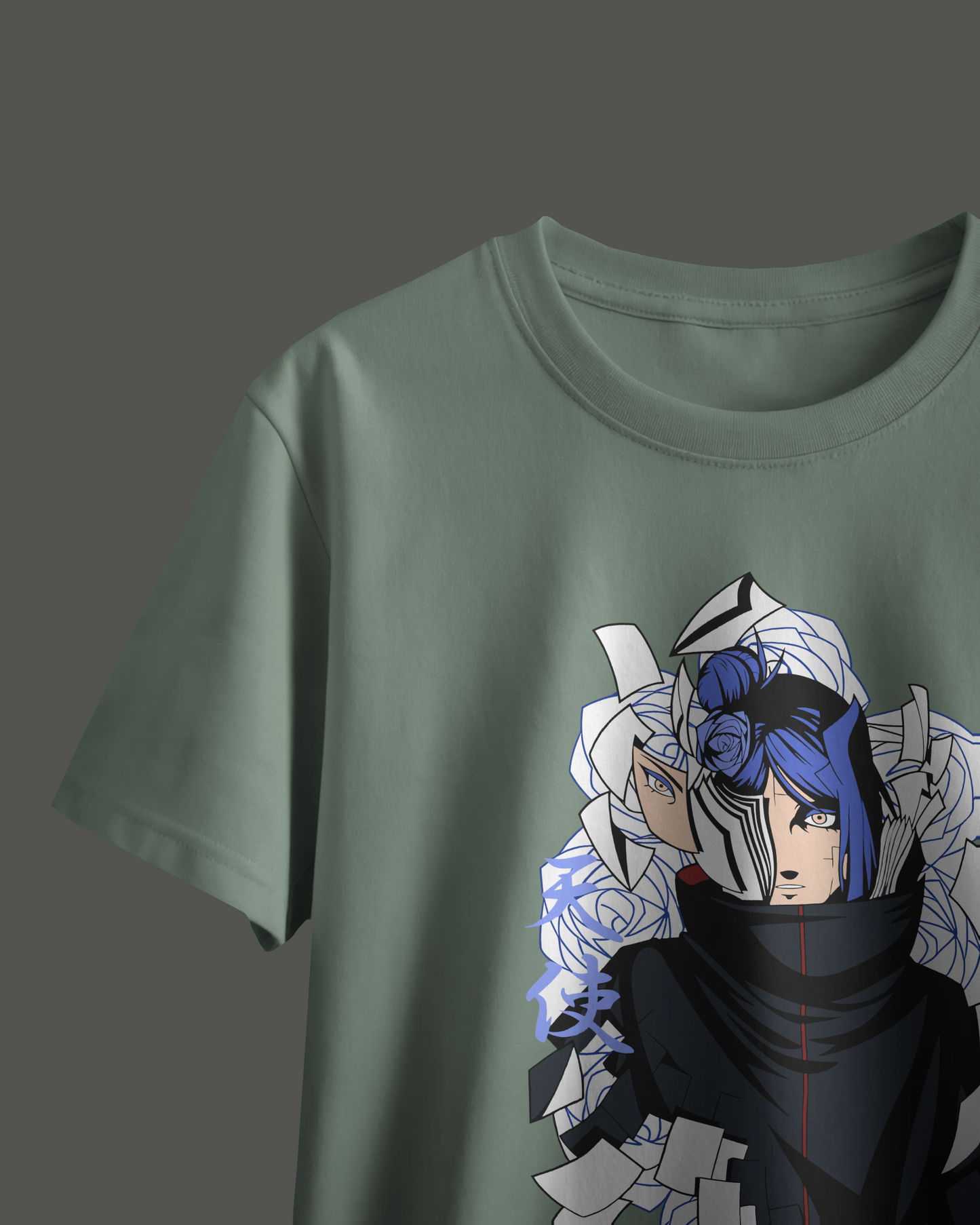 Konan Oversized T-shirt | Akatuski Angle of Paper Anime Structure