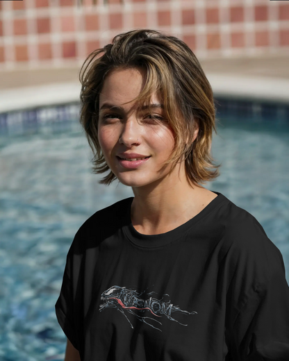 VENOM VIBE | Oversized Streetwear Tee – Dark Aesthetic Edition