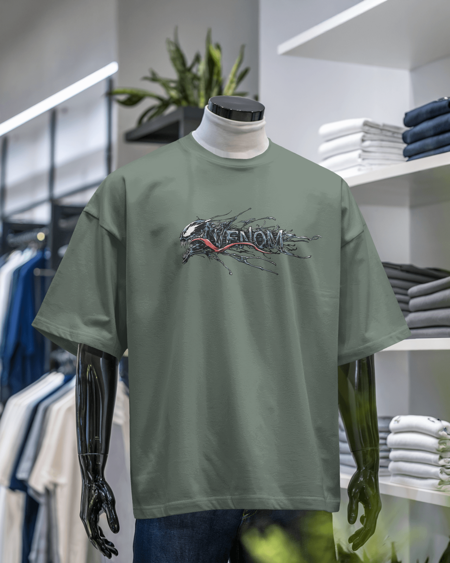 VENOM VIBE | Oversized Streetwear Tee – Dark Aesthetic Edition